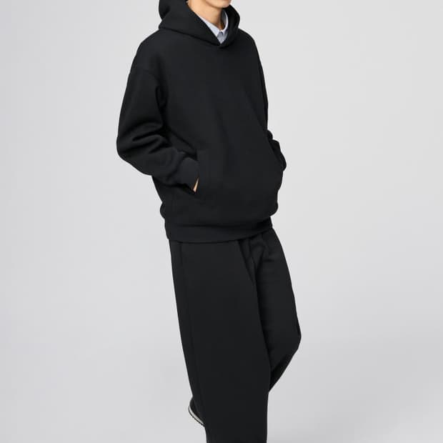 유니클로C 스웨트팬츠 블랙 S