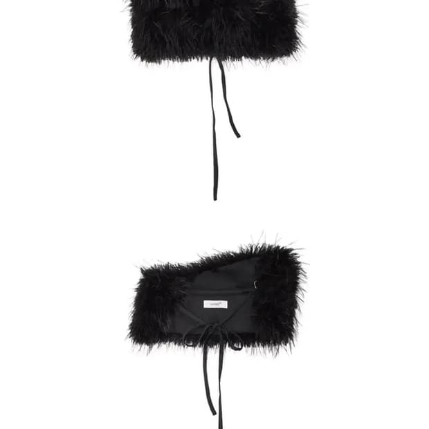 LCDC TM fur belt 퍼 벨트 블랙
