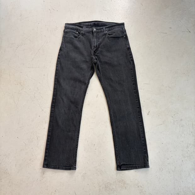 리바이스 559 빈티지 흑청 데님팬츠 36x32