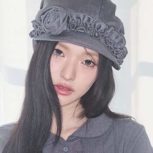 일리고 플레르 러플 헌팅캡 그레이