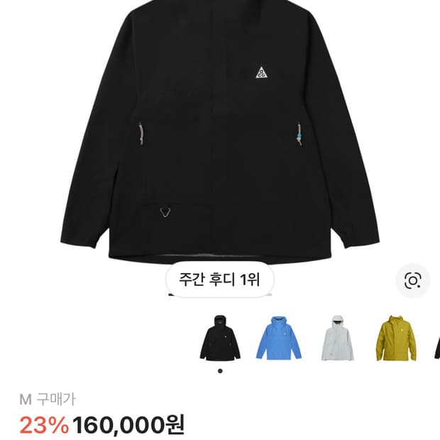 나이키 acg 스톰핏 m 새상품