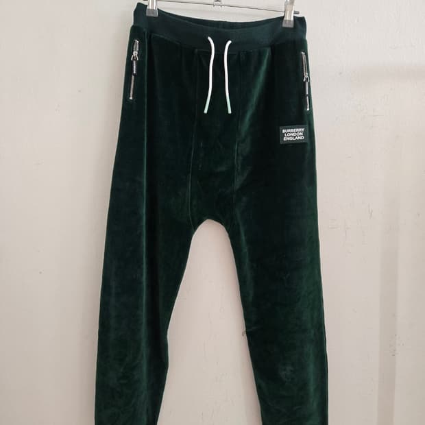 버버리 키즈 벨벳 팬츠