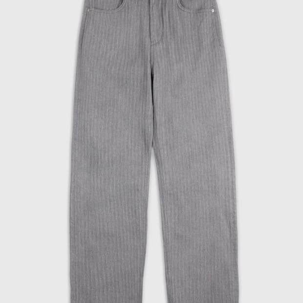 youth Herringbone Straight Denim Pants