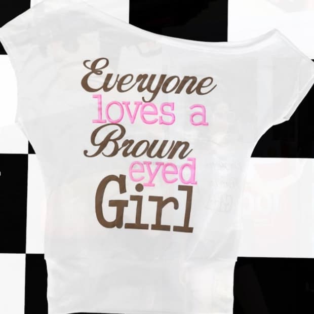 omighty brown eyed girl 원숄더 티