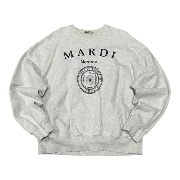 ✨ (바배) 마르디 메크르디 멜란지 그레이 맨투맨 