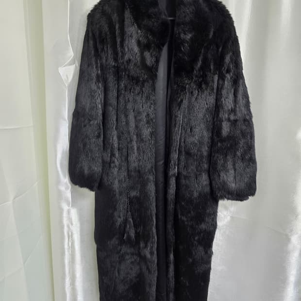 블랙 밍크 코트 (1565)