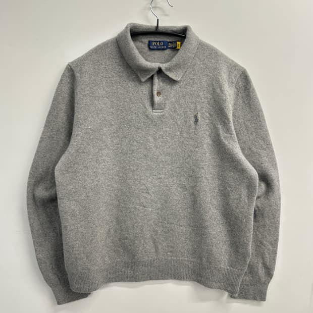 폴로 랄프로렌 캐시혼방 니트 (라이트그레이)