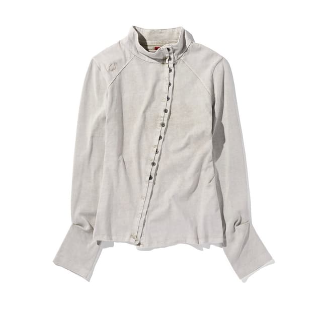 미스치프 WASHED JERSEY SHIRT_LIGHT BEIGE
