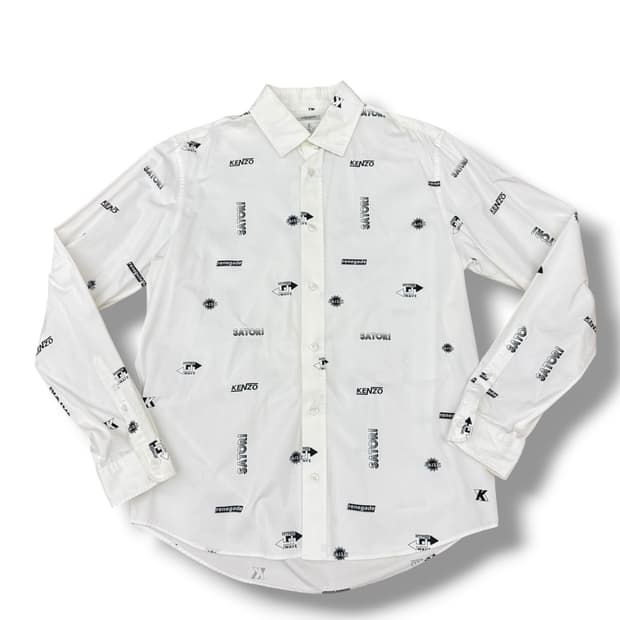겐조 멀티로고 모노그램 화이트 셔츠