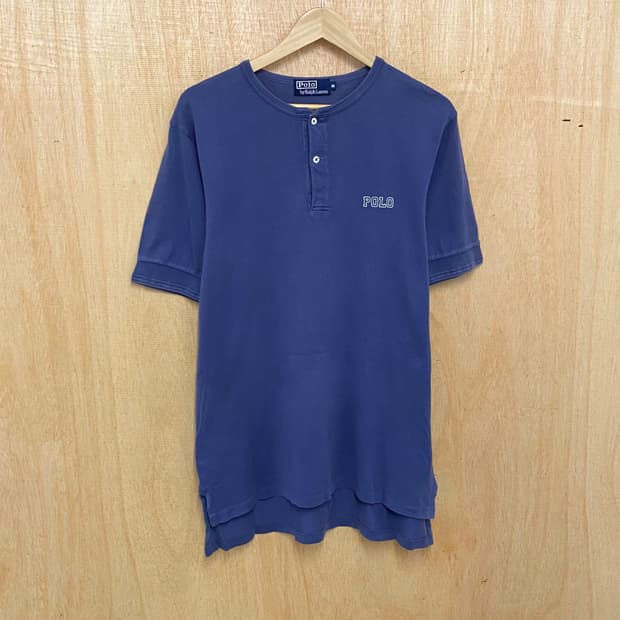 90's POLO henley neck 90년대 폴로 헨리넥 티셔츠
