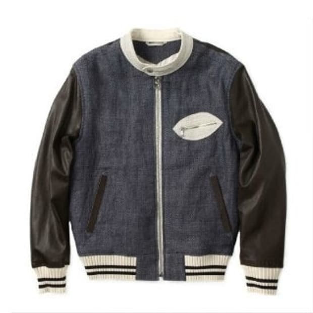 티아이포맨  양가죽 블루종 점퍼 