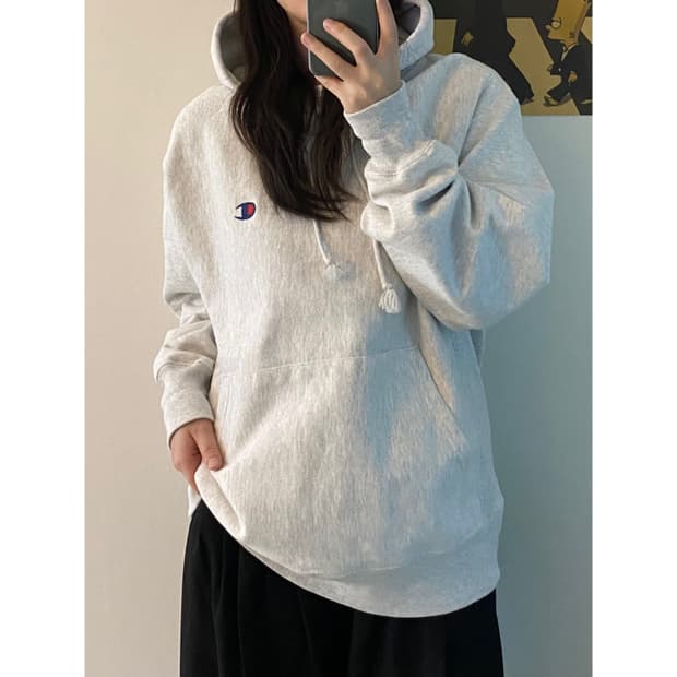 챔피온 리버스위브 후드티