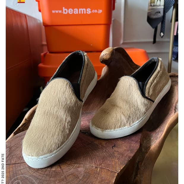 MOHI . . . Spain Real Calf-Hair Slip on