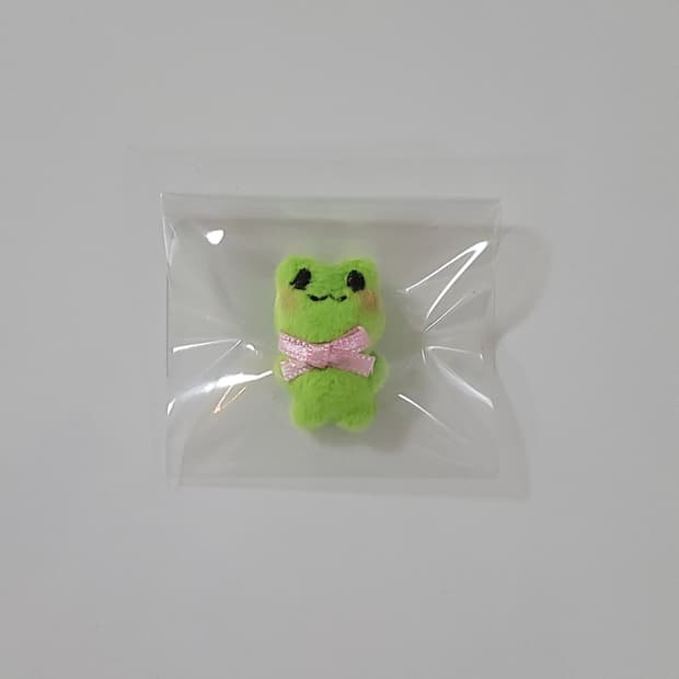 소소한 인형공방 초미니 먼지개굴이 인형 핸드메이드 개구리 솜인형