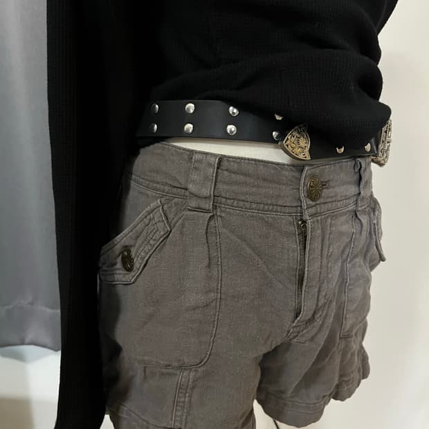 Dark grey cargo shorts