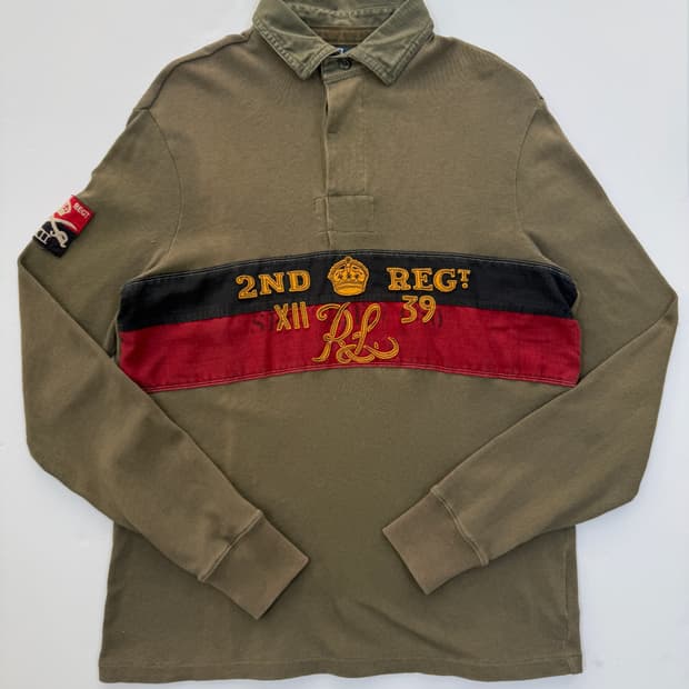 Ralph Lauren 밀리터리 럭비티셔츠