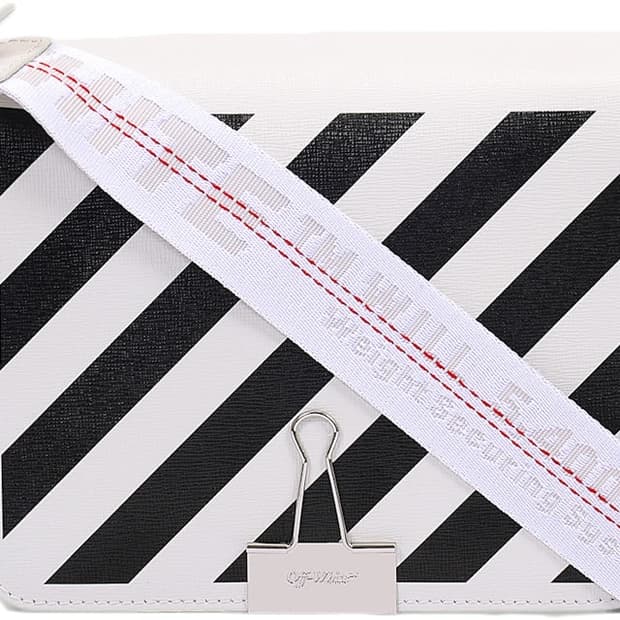 [정품] 오프화이트 디아그널 스트라이프 크로스백 