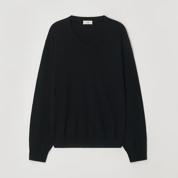 [L] 파세르 크롭 브이넥 니트 