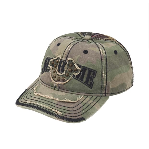 슈프림 x 트루릴리전 메쉬 백 6-패널 올리브 카모