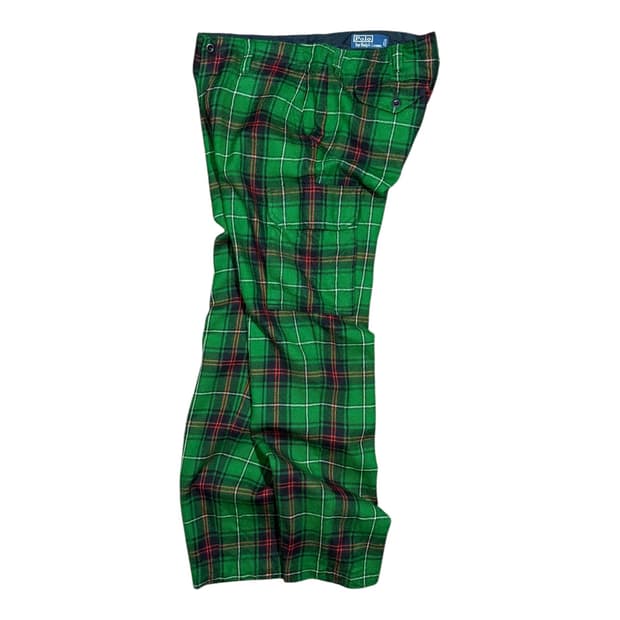 Polo Ralph Lauren 폴로 랄프로렌 타탄체크 울 카고팬츠