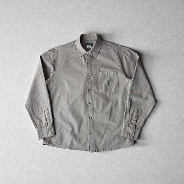 FR칼하트 면 정핏 긴팔셔츠 L