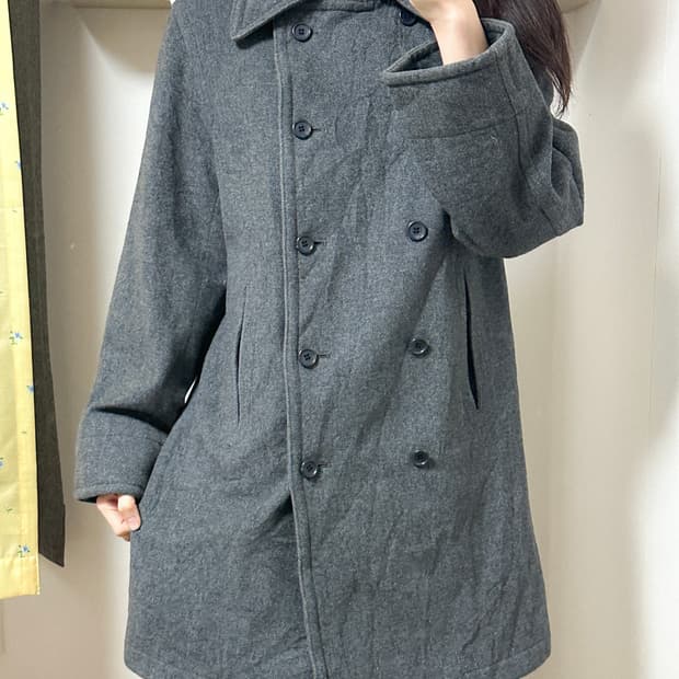 빈티지 차콜 코트 오네갸루 로걀 코이세이오깔 공겜여주 긱시크 고딕 모리걸