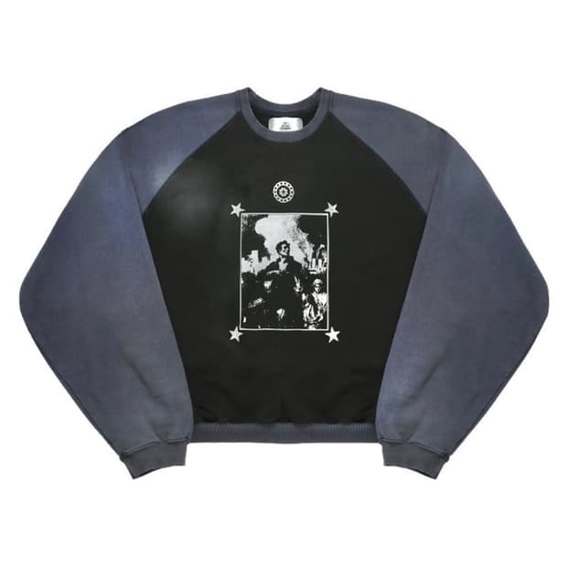 MJD X QAP 컴뱃 히어로 크롭 맨투맨 (m사이즈 구해요)