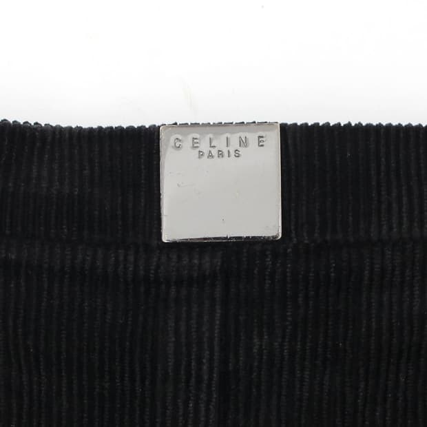 셀린느 Celine 빈티지 코듀로이 블랙 비디 스커트