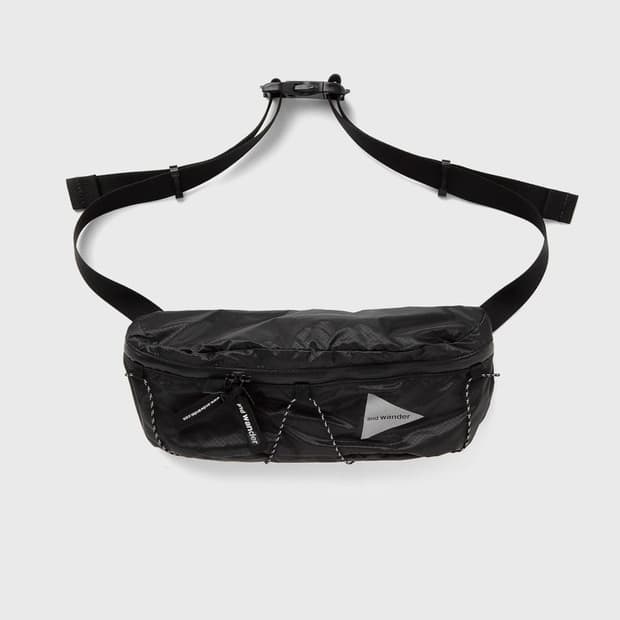 [os] andwander 앤드원더 실 웨이스트 백 블랙
