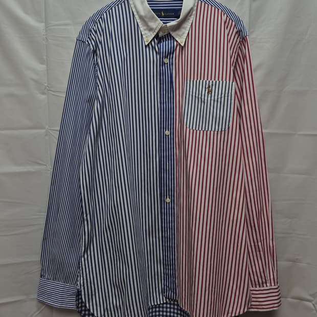 폴로 컬러블락 셔츠