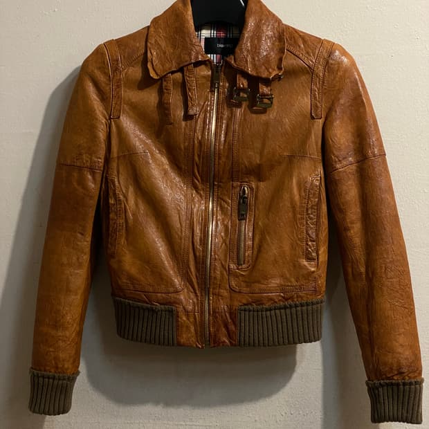 유즈드 레더 자켓