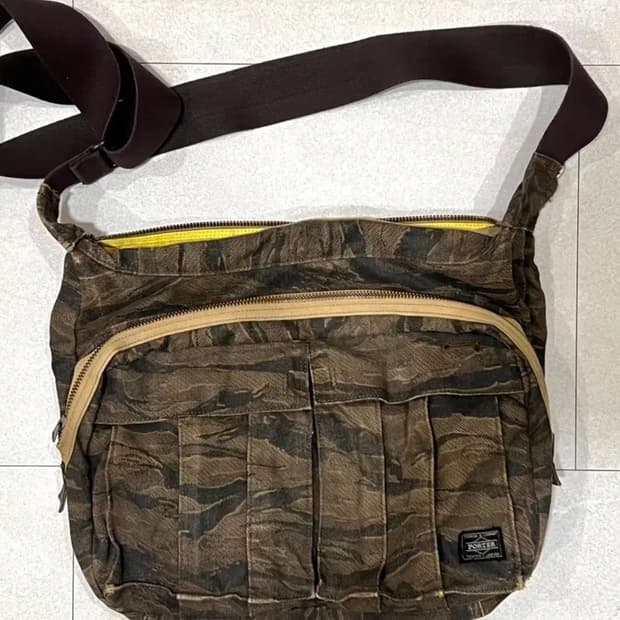 요시다 포터 타이거 카모 크로스백 / 숄더백 브리프 케이스