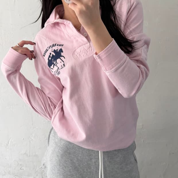 Polo 폴로 랄프로렌 더블플레이어 로고 럭비셔츠