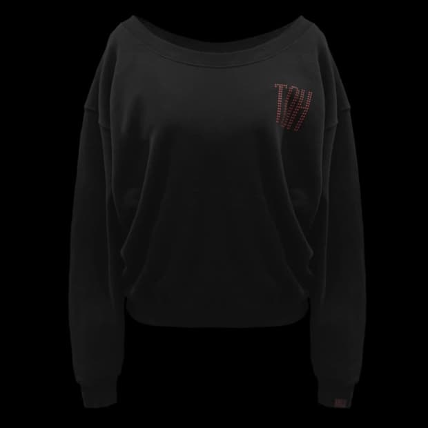 Toh 오프숄더 맨투맨