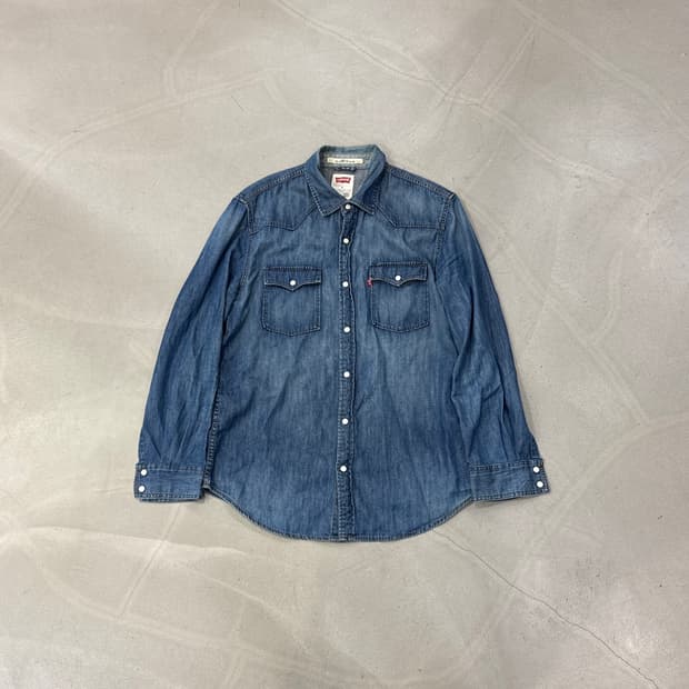 리바이스 데님 셔츠 M