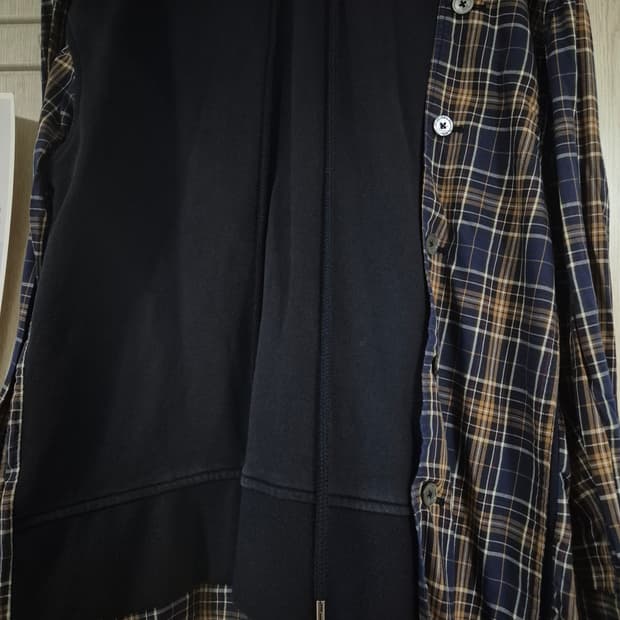 우영미 체크 셔츠 후드티 46