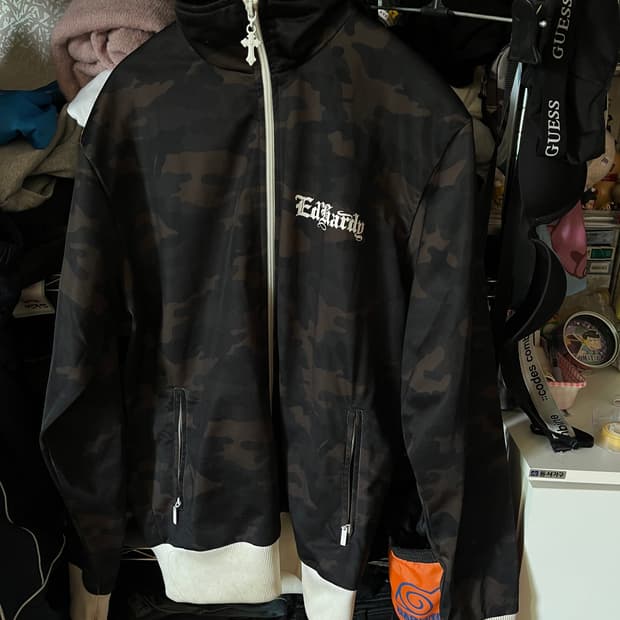 에드하디 카모패턴 지퍼디테일 집업 져지