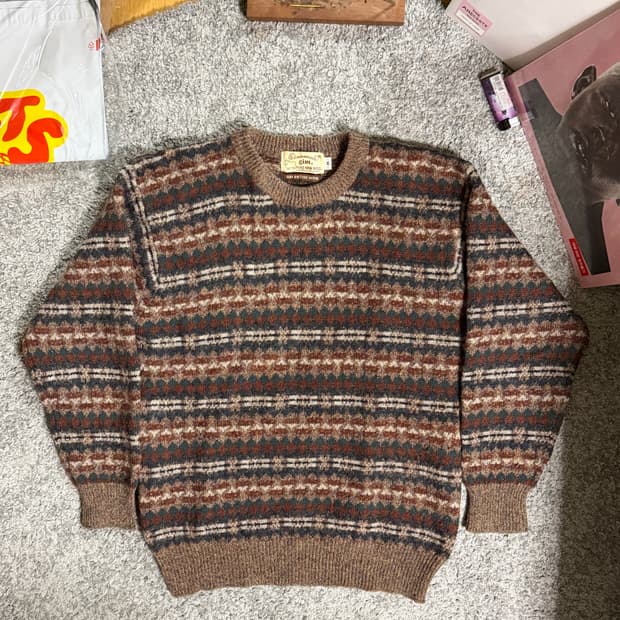 gim 브리티시 울 페어아일 니트