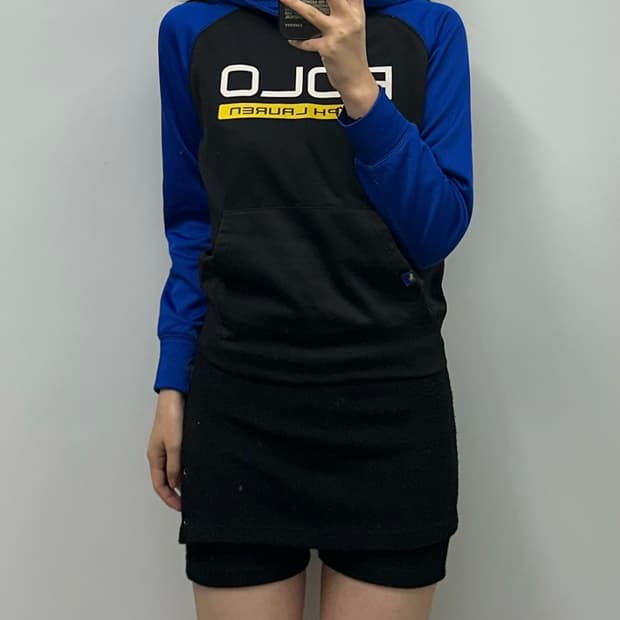 폴로 랄프로렌 퍼포먼스 나그랑 배색 후드티