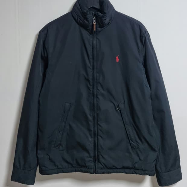 오버핏 S ) 폴로랄프로렌 블랙 기모 바라쿠다 블루종 자켓
