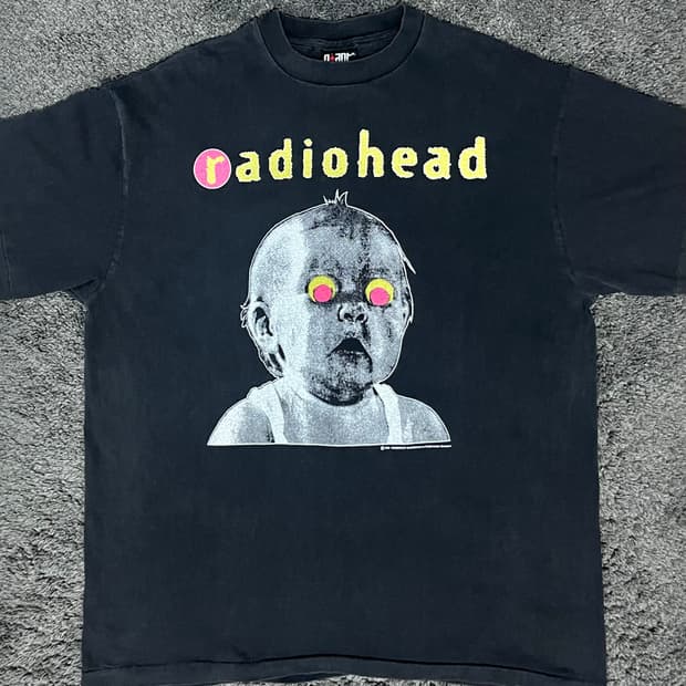 (rep) 빈티지 라디오헤드 투어 티셔츠