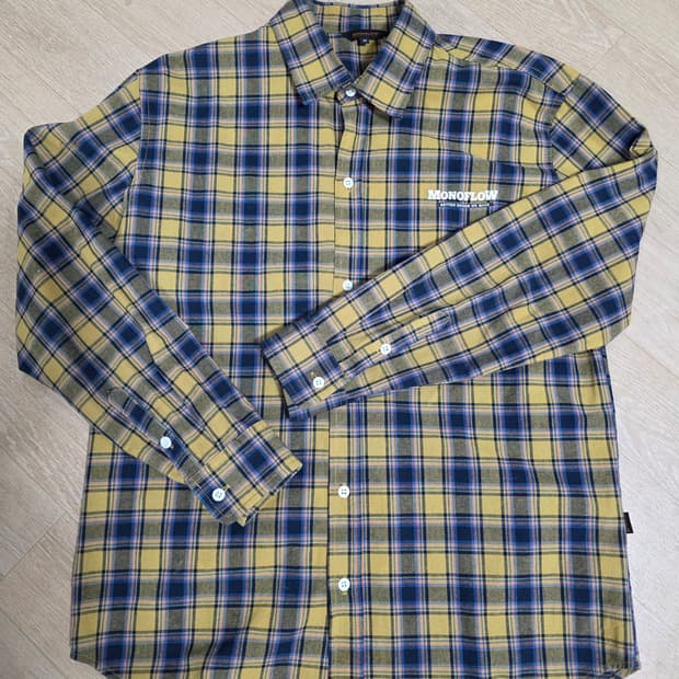 모노플로우 체크 셔츠 M