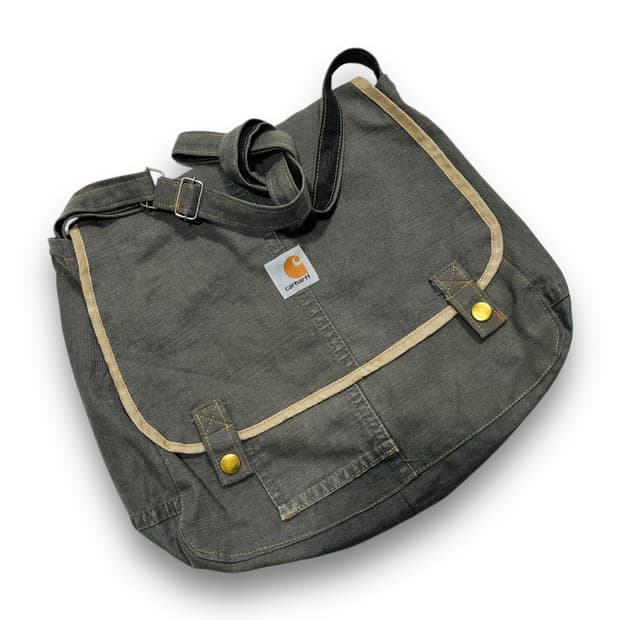 칼하트 리메이크 빈티지 캔버스 크로스백