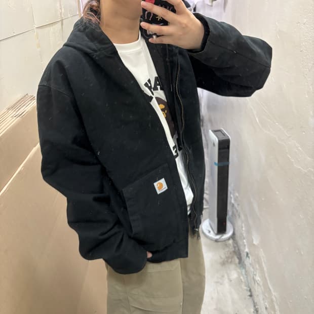 칼하트 블랙 워크 자켓