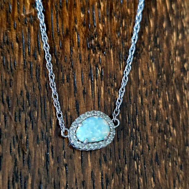 🇺🇸빈티지 PAJ 오팔 실버 목걸이