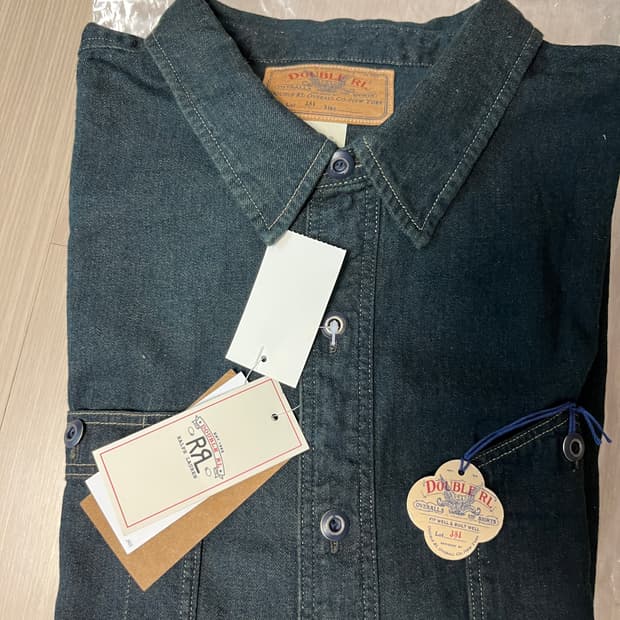 RRL(더블알엘) 인디고 데님 워크셔츠 XL사이즈 (새상품)