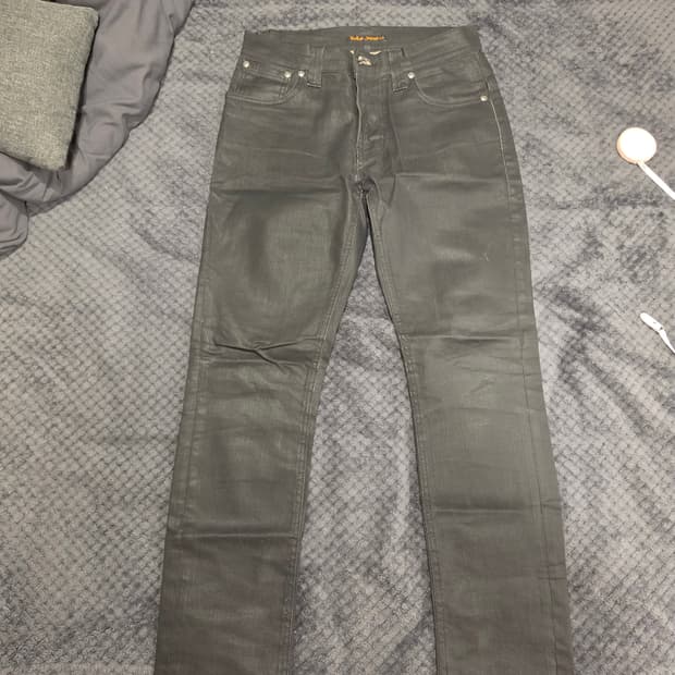 누디진 씬핀오가닉 블랙진 청바지 28/30