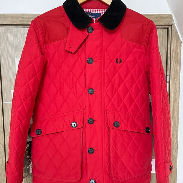 프레드페리 퀼팅 자켓