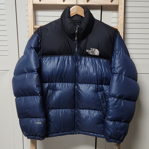 노스페이스 700 눕시 네이비 패딩 자켓