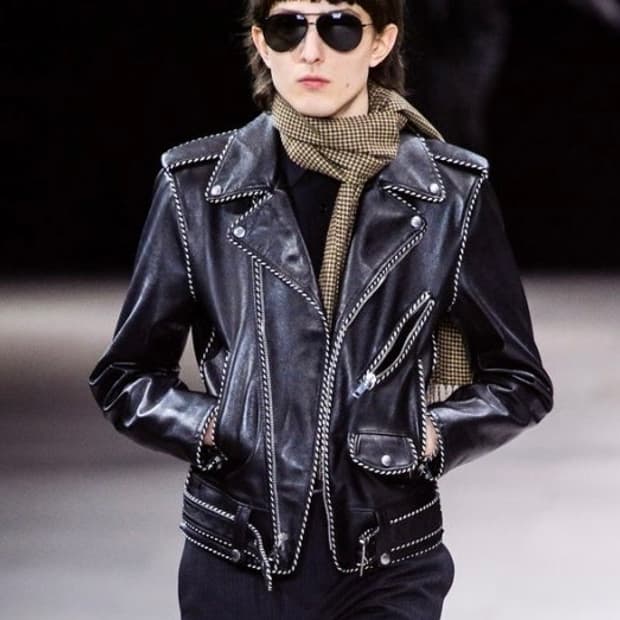 셀린느 19fw 파이핑레더자켓